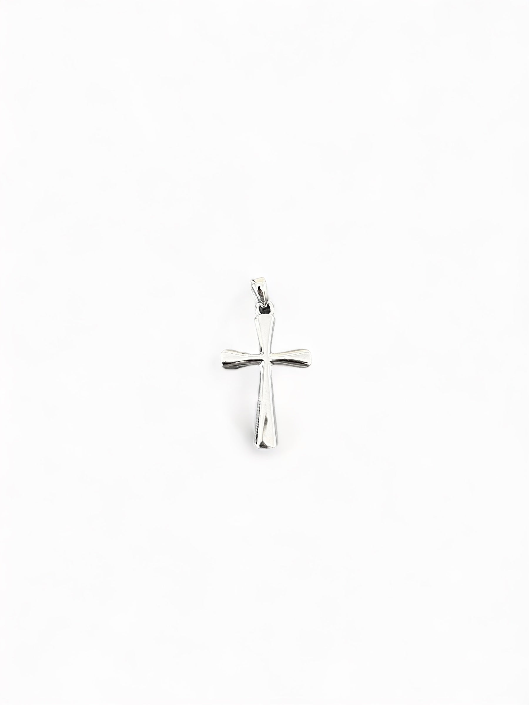 Cross pendant rounded - 925 silver