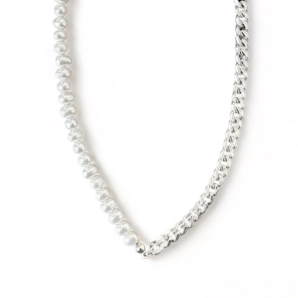 Cuban Freshwater Pearl Necklace - 925 Silver