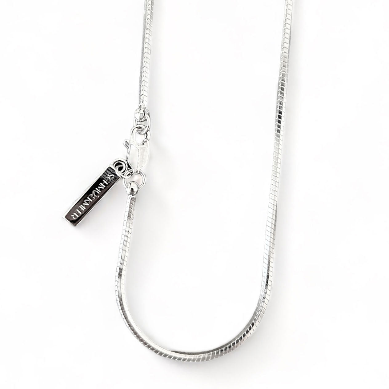 Square necklace 1.5mm - 925 silver