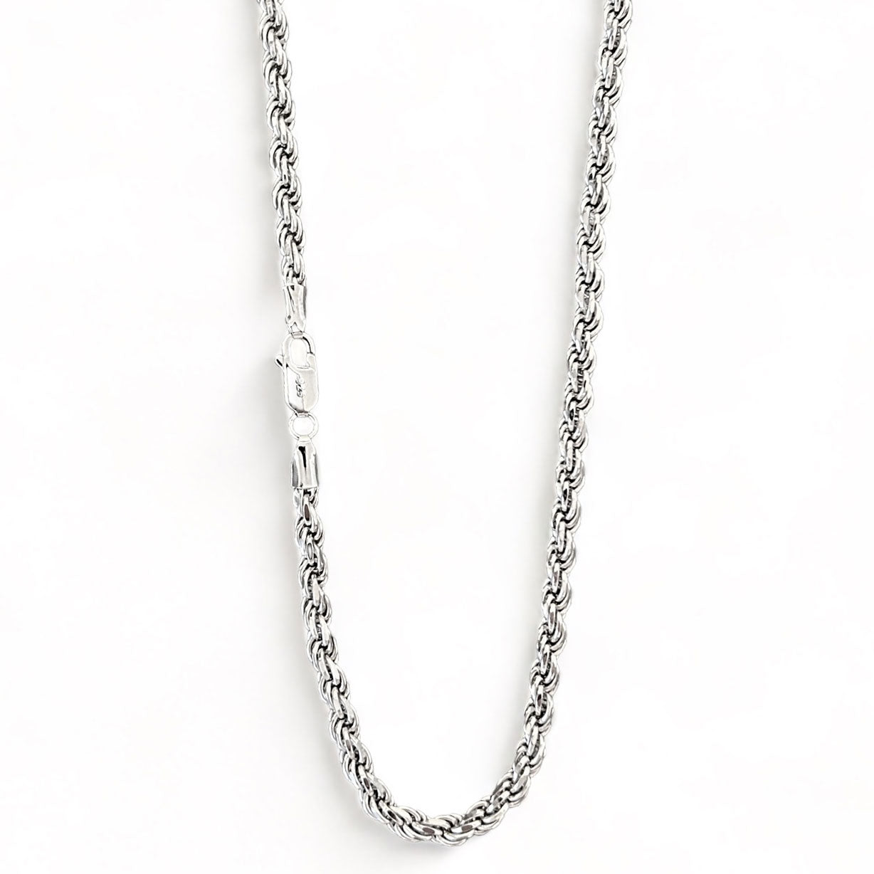 Kordelkette Rope Chain 4mm - 925 Silber